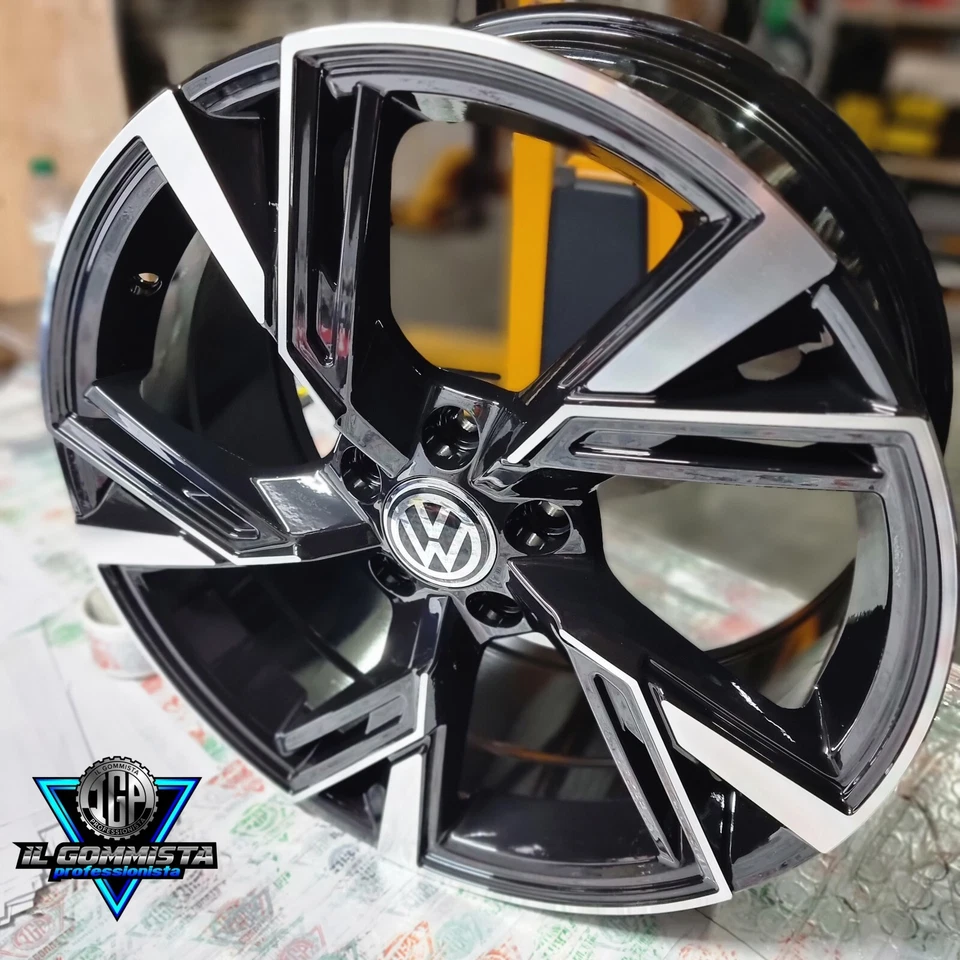 RS6 KIT 4 Cerchi In Lega 17" Compatibili con Volkswagen Golf 5 6 7 8 GTD GTI 1K - Imagen 3 de 4