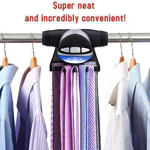 Aniva Motorized Tie Rack Best Closet Organizer with LED Lights
