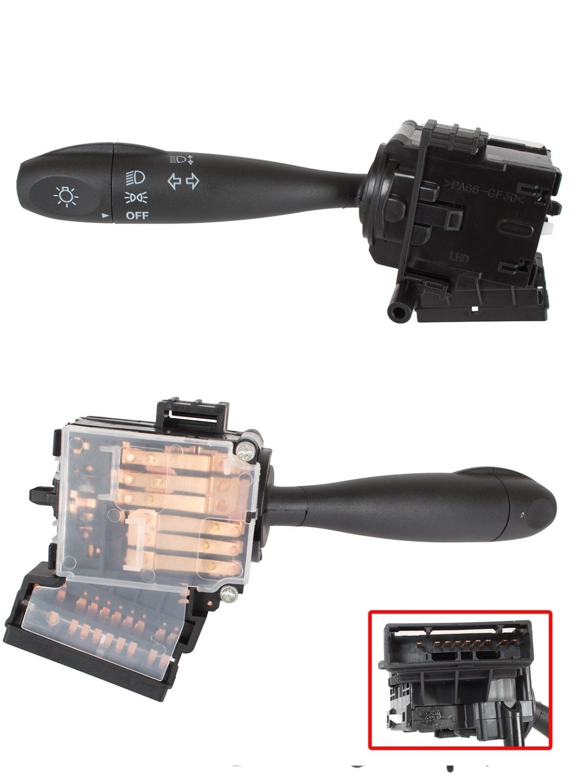Commodo clignotants Kia Picanto II Rio II commutateur phare de 2005 à 2011