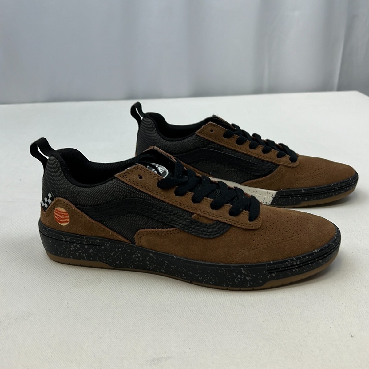 Vans Mens Zahba VN0007QQBF0 Zion Wright Brown Multicolor Sneaker