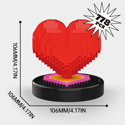 Love Building Block Toy Creative DIY Valentine's Day Confession Gift Assembling - Picture 4 of 10