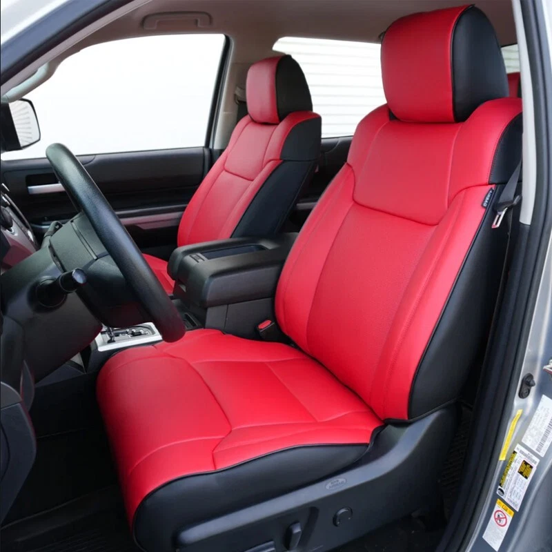 PARA TOYOTA TUNDRA 2007-2025 MOTOPTES FUNDAS DE ASIENTO DE COCHE PERSONALIZADAS CUERO IMPERMEABLE Foto 2 de 4