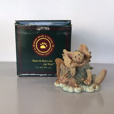 Boyds Bear Celeste The Angel Rabbit Harp Star #2230 1993