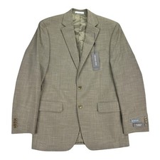 Michael Kors Mens Kent Classic Fit Stretch Sport Coat Tan 38R