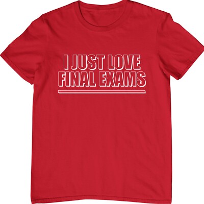 T-Shirt Abschlussprüfungen lustig College Student Prüfungswoche sarkastischer Humor Shirt Top