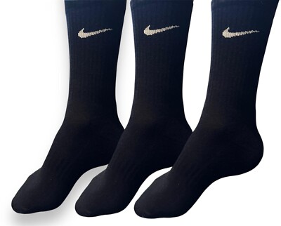 Pack of NIKE SOCKS Men's Women Lightweight Crew Ankle Cotton Socks Sports  UK