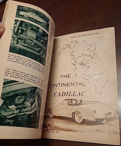 ROD & CUSTOM MAGAZINE JUNE 1954 '33 FORD ROADSTER, GEORGE BARRIS HUBCAPS - Picture 6 of 8