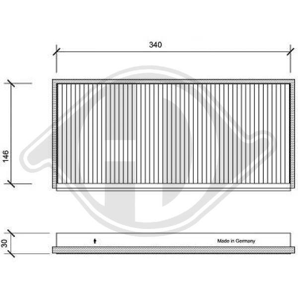 Diederichs Innenraumfilter Aktivkohlefilter FüR Ford KA Rb_ Fiesta IV Ja_-image