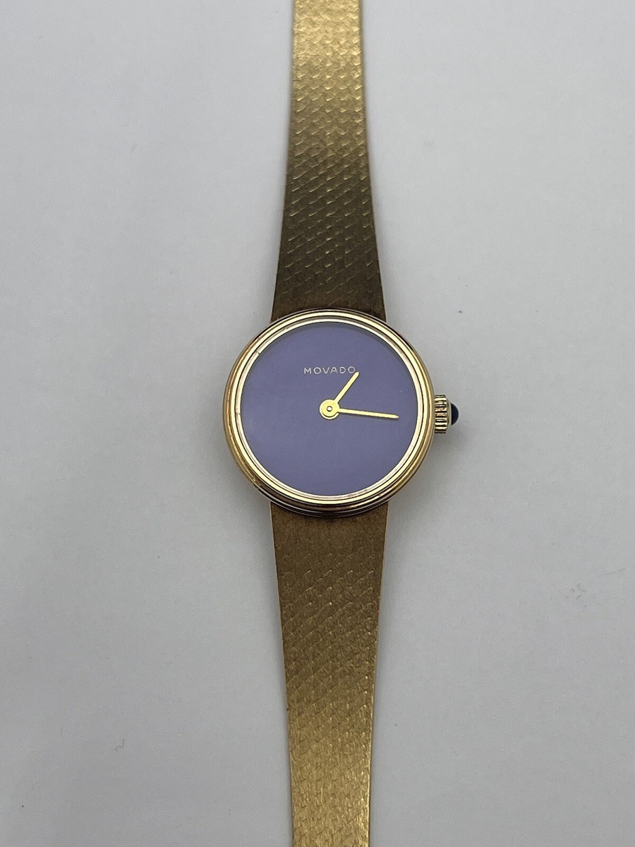 MUSK MT-1090  レディース　腕時計 Movado Zenith Ladies Watch 14k Yellow Gold Woven Mesh