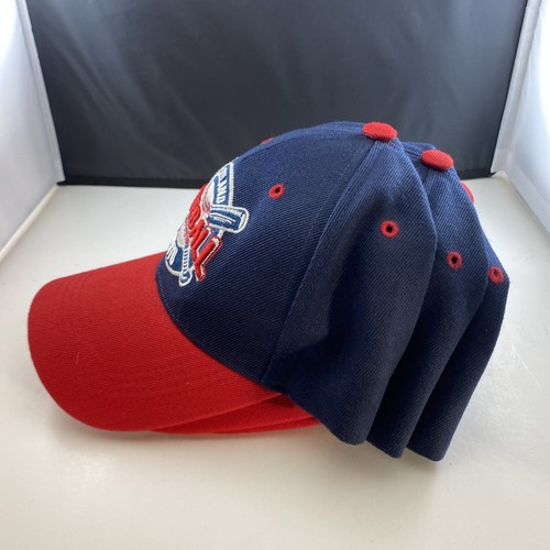3- Cleveland Ohio Baseball Hat / Cap Strapback Blue and Red Free Shipping - Picture 11 of 11