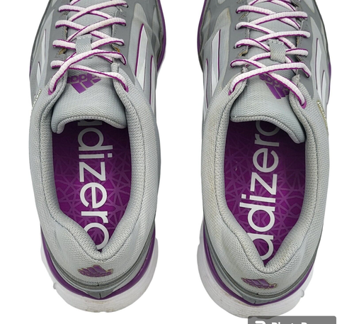 Scarpe da golf Adidas taglia US 9,5 Adizero donna sportive III Q46906 grigio viola - Foto 5 di 9