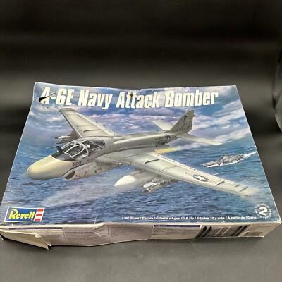 A-6E Navy Attack Bomber Monogram 1/48 Scale Model Aircraft Kit - Box Damaged