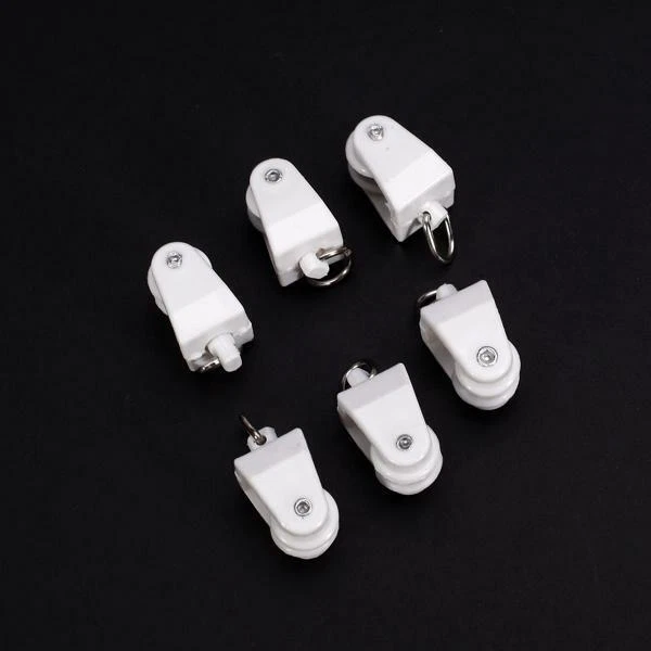 18x 10pcs Plastic Curtain Roll Track Runner Rail Runner with Eyelet 0.8 X 0.7 - Image 4 of 4