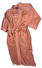 VTG 80's After Hours by Diplomat Men s Velour Robe One Size Fits All Bronze EUC