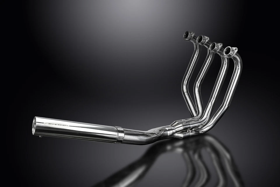 Yamaha XS1100 1978-1982 escape completo 4-1 lata silenciador recto de acero inoxidable Foto 3 de 4