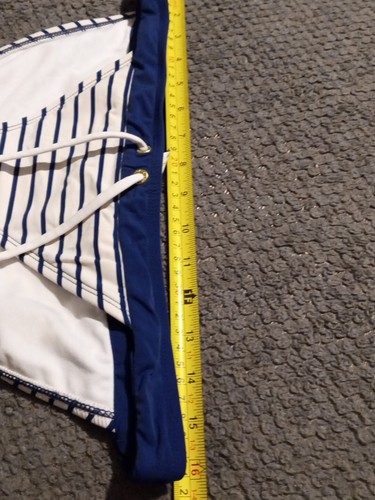WOMEN'S SPERRY TOPSIDER 2 PIECE BIKINI SET MSRP$120 NAUTICAL NAVY & IVORY SEQUIN - Picture 10 of 10