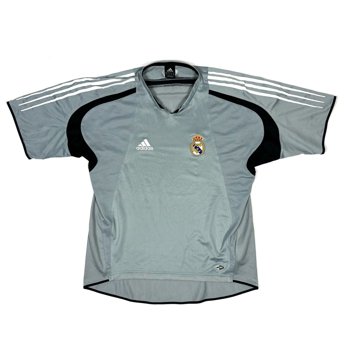 REAL MADRID FC ADIDAS 2004 2005 TRAINING FOOTBALL JERSEY SIZE M