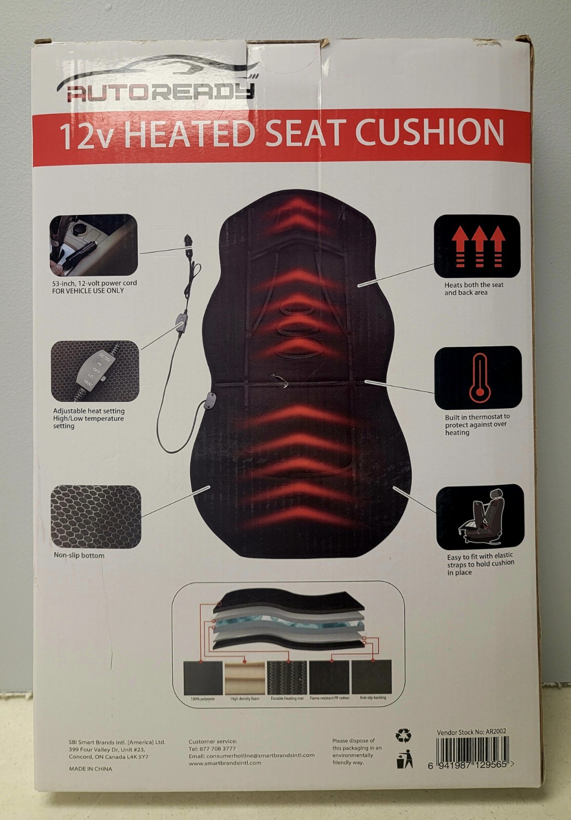 12V Heated Seat Cover Autoready Universal Cushion Heating Warmer Pad eBay