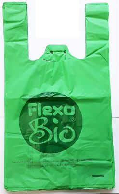 100 Buste Sacchetti Shopper Biodegradabili Compostabili 22+12x40