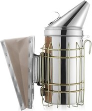 Edelstahl Bee Hive Smoker Imker Bienenzucht Raucherrat Hitzeschild Imkerei #17