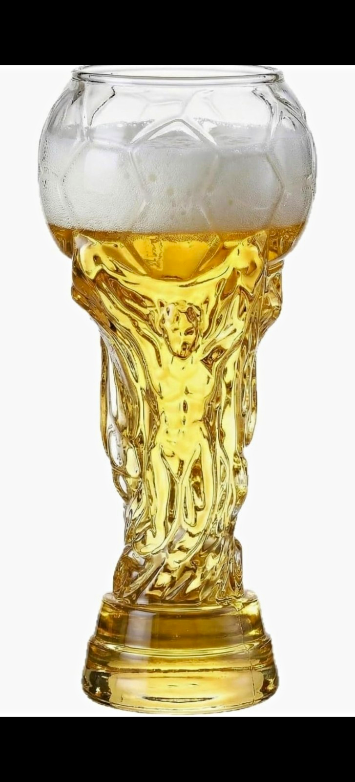 FIFA World Cup Trophy Beer Mug Pilsner Glass 500ml Breweriana Theme