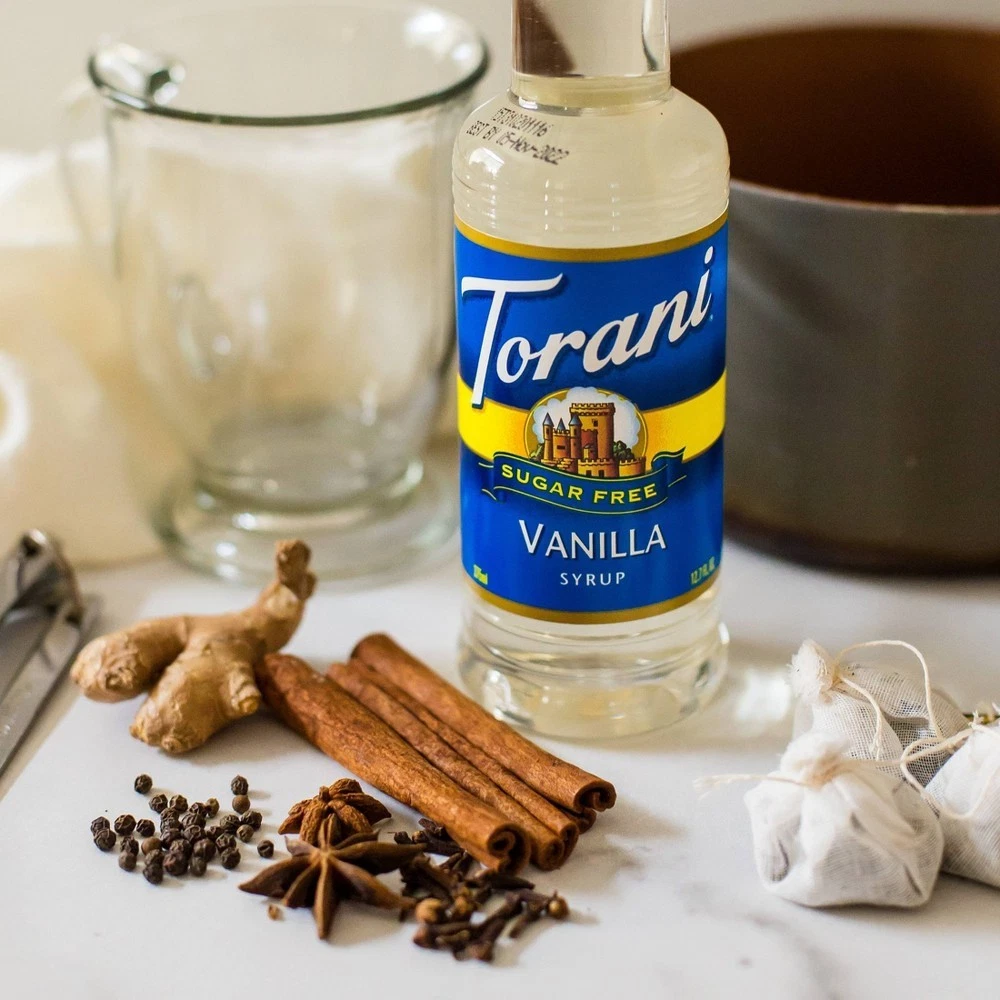 Sugar Free Vanilla Syrup for Coffee Drinks and Desserts - 1500ml/4ct - product detail image 2