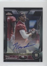 2015 Topps Chrome Mini Rookies Black Refractor 9/25 Dres Anderson #169 Auto 0c2