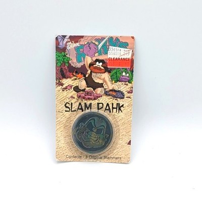 Vintage ROHKS Slam Pahk Slammers Pack of 3 Slammer NOS Sealed POGS Milk Caps