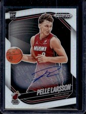 2024-25 Panini Prizm Black Pelle Larsson Auto RC Silver Prizm Rookie #130 Heat
