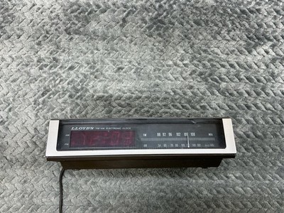 Lloyds J202B AM/FM Alarm Clock Radio Electric Digital Tested VTG