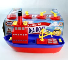 Magnetic Build-A-Boat High Seas Toy Play Set, Mix & Match 10 Pieces, Complete