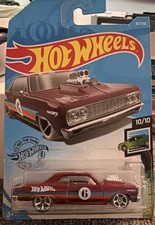 2019 Hot Wheels #62 Speed Blur 10/10 '64 CHEVY CHEVELLE SS Burgandy Variant wMC5