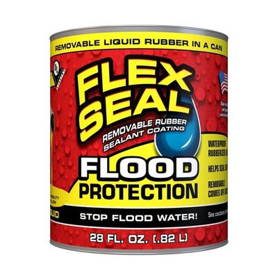 Flex Seal Flood Protection Yellow Liquid Rubber Sealant Coating, 28 Oz., UV