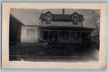 1909 House View Child In The Porch Madelia Minnesota MN RPPC Photo Postcard