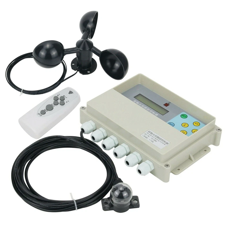 Solar Tracker Controller Dual Axis Automatic Solar Tracking+Remote+Speed Sensor - Bild 2 von 4