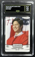 SHOHEI OHTANI GMA 10 2018 LEAF EXCLUSIVE LEGENDS EDITION #EE-01 ROOKIE RC 9772