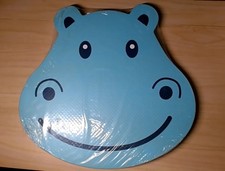 Baby  Kids Animal Foam Pad Bath Kneeler Bathtub Pad Hippo SEALED NEW