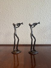 2er Set Jazz-Musiker Skulpturen   Trompeter i...