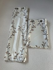 Lined Eyelet Curtains 66”x 54” Long by Dunelm