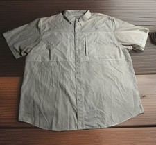 ARIAT TEK Work White Button Front Mens SS Casual Shirt Sz XXL Lightweight Breath