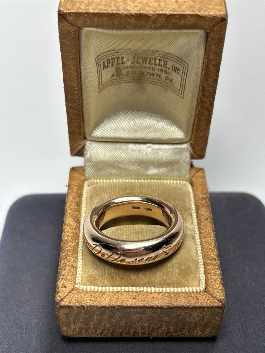 DODO By Pomellato 9k Solid Rose Gold Sono Il Tuo Heavy Band Ring
