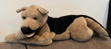 Kids Preferred Dog Plush German Shepherd Puppy 27”L Vintage Realistic Toy Pet