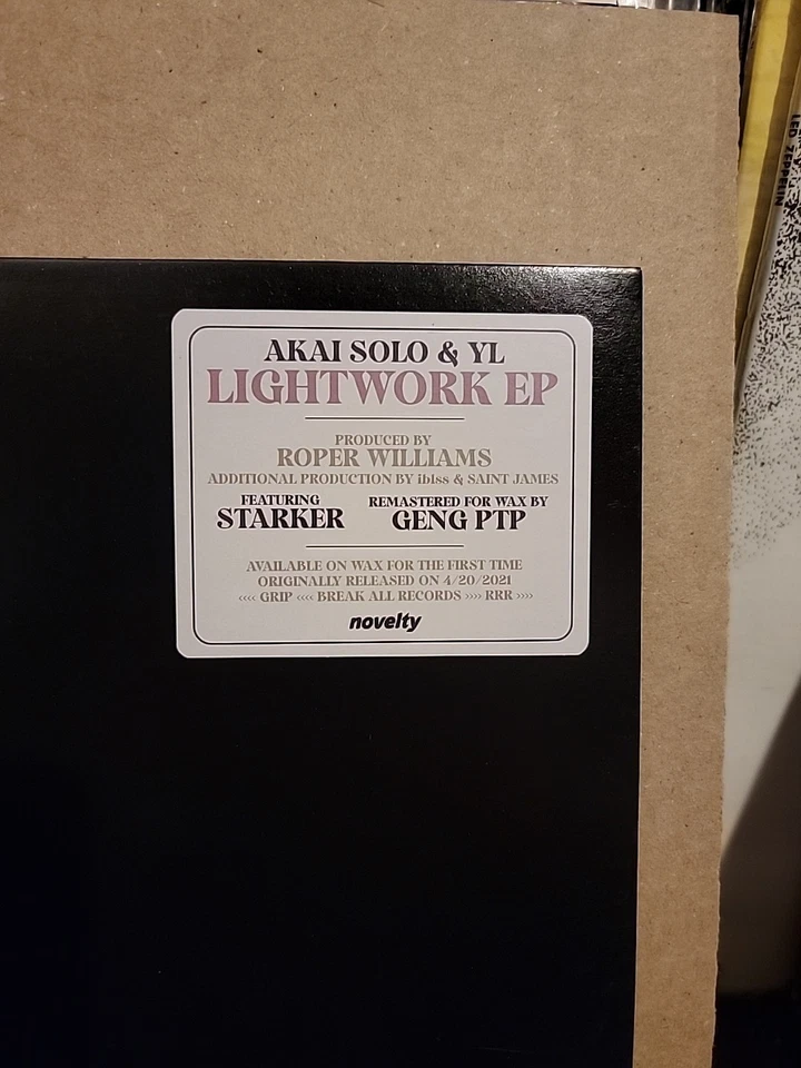 Akai Solo YL Roper Williams - Lightwork EP Vinyl Test Press Foto 2 de 4