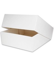 20 Stk Tortenkarton Catering Kuchen box weiss Faltbar Klappbar Ohne Sichtfenster