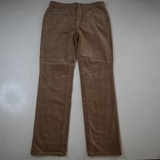 Talbots 10 Khaki Corduroy High Waist Straight Leg 5 Pocket Womens Pants
