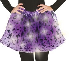 PURPLE WITCH TUTU WITH LIGHT 40 CM