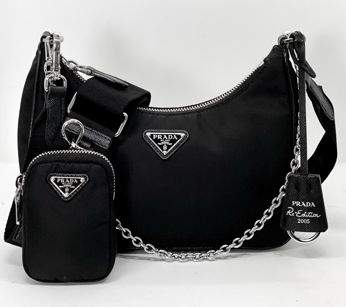 PRADA Re-Edition 2005 Re-Nylon Bag Shoulder Crossbody Bag / F1046