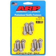 Arp Header Bolt Kit 400-1201 38-16 X .75 In. Polished Stainless 12pt For Sbc Arp Header Bolt Kit 400-1201 38-16 X .75 In. Polished Stainless 12pt For Sbc