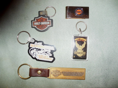 5 Harley Davidson Key Rings-1 Money Clip 2000
