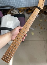 Reverse head floyd rose nut 22frets flame Maple Electric guitar neck Satin 25.5